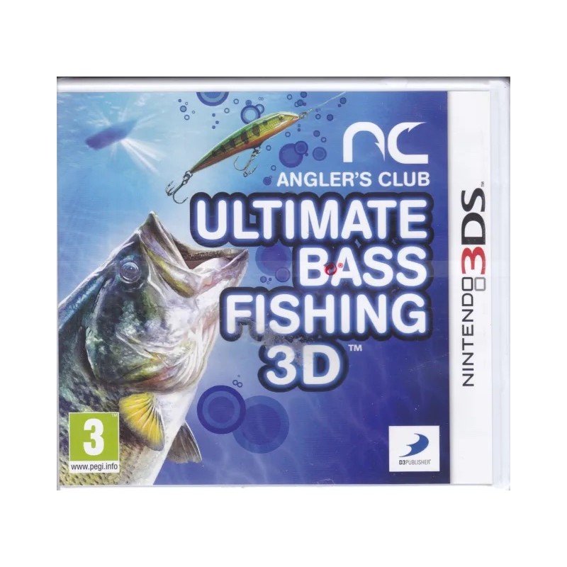 ULTIMATE BASS FISHING 3D PER NINTENDO 3DS USATO -COPERTINA STAMPATA
