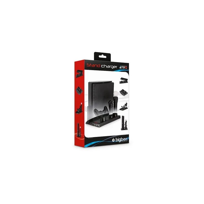 PS3 MOVE STAND CHARGER BIGBEN - BASE DI RICARICA PER CONTROLLER E MOVE PLAYSTATION