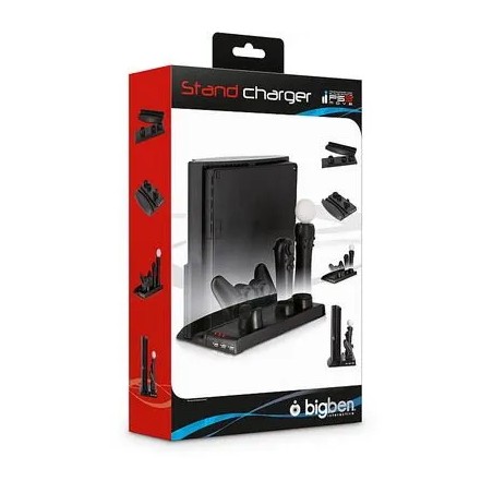 PS3 MOVE STAND CHARGER BIGBEN - BASE DI RICARICA PER CONTROLLER E MOVE PLAYSTATION