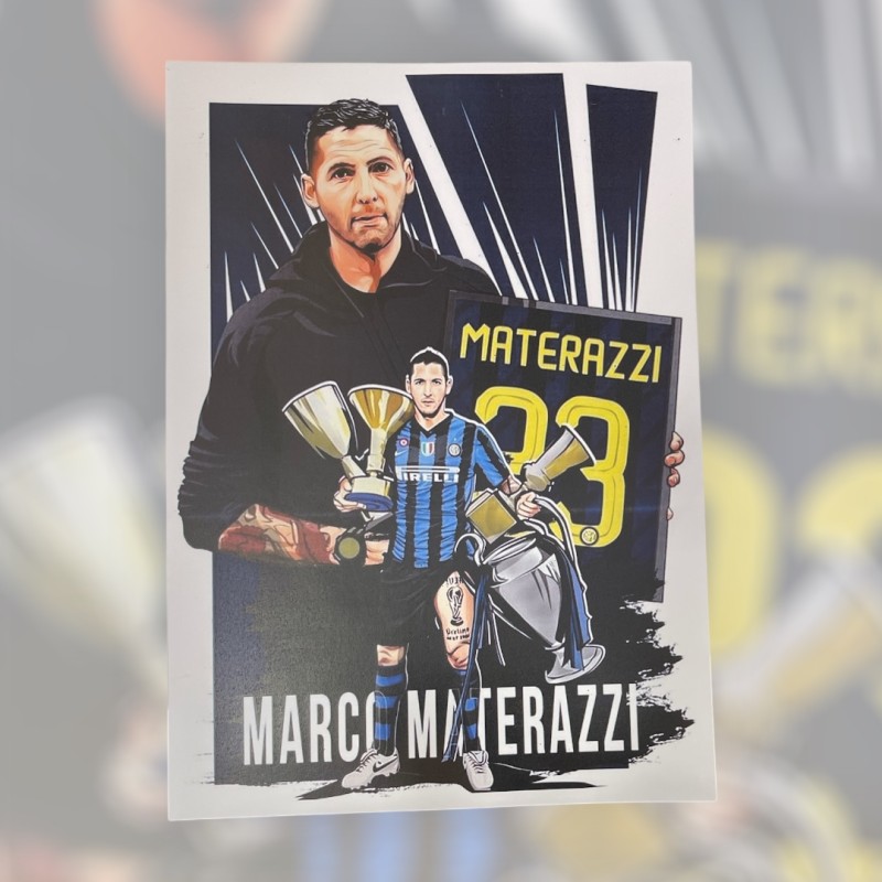 POSTER MARCO MATERAZZI FORMATO 21x29 CM