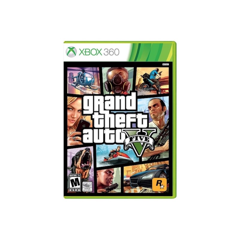 Grand Theft Auto V (Gta 5) - Xbox 360 (Mancha) #1 (Com Detalhe