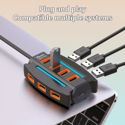 HUB USB 2.0 A 10 PORTE PLUG & PLAY