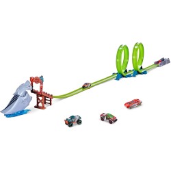 ZURU METAL MACHINES – SHARK ATTACK TRACK GIOCATTOLO PISTA + AUTO + SQUALO