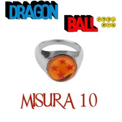 ANELLO SFERA 4 STELLE DI DRAGON BALL - MISURA 10