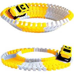 FLEXIBLE CONSTRUCTION CAR TRACK PLAYSET PISTA CON VEICOLI DA 255 PEZZI - PLAYSET 26539