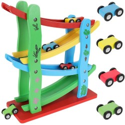 WOODEN SLIDE TRACK + N.4 MACCHININE