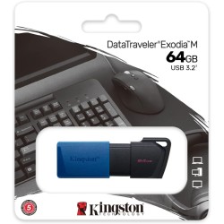 PENDRIVE DA 64 GB KINGSTON PENNINO USB DATATRAVELER EXODIA M PENDRIVE USB 3.2 GEN 1