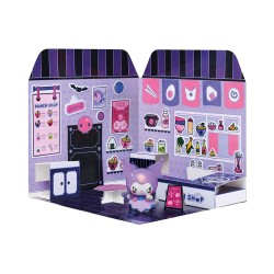 HELLO KITTY AND FRIENDS MINI FIGURA ADESIVO CASA KUROMI RAMEN SHOP