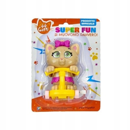 44 GATTI - PILOU SUL MONOPATTINO GIOCATTOLO - FIGURE DA 8 CM