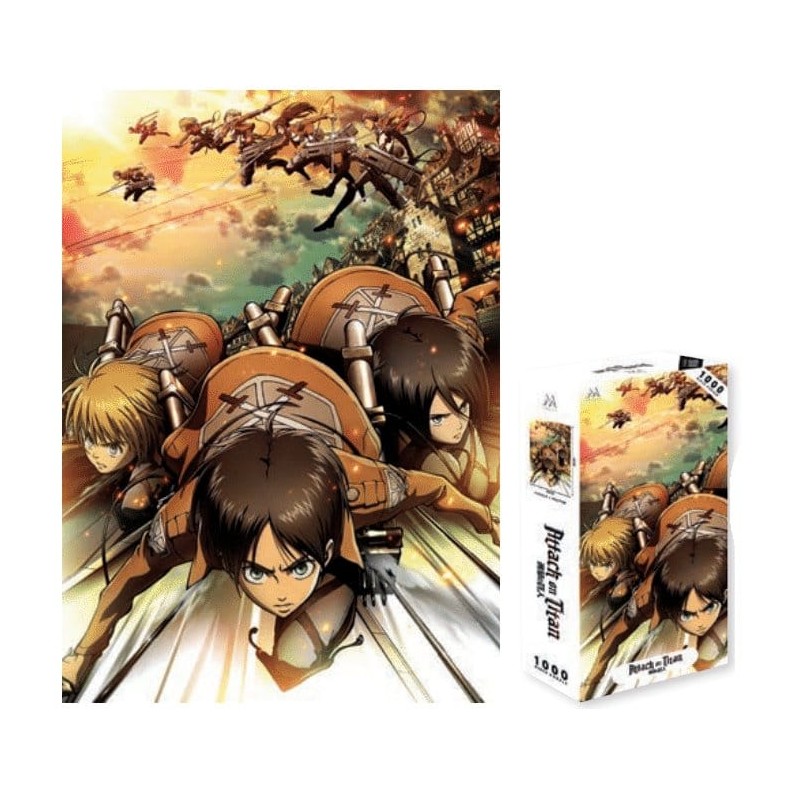 PUZZLE + POSTER L'ATTACCO DEI GIGANTI DA 1000 PEZZI