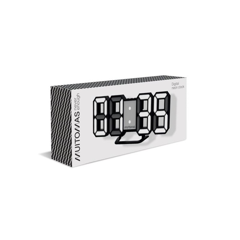 SVEGLIA DIGITALE NEON LED – OROLOGIO DA PARETE O SCRIVANIA