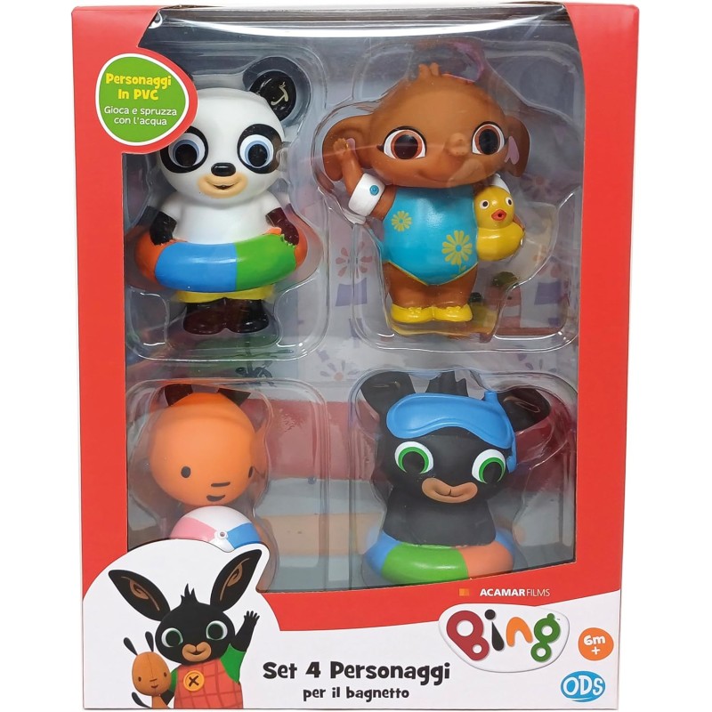 SET 4 PERSONAGGI DI BING PER BIMBI - EDIZIONE DELUXE