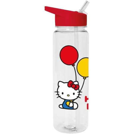 HELLO KITTY (BALLOONS) BORRACCIA IN PLASTICA DA 700 ML CON CANNUCCIA - PYRAMID