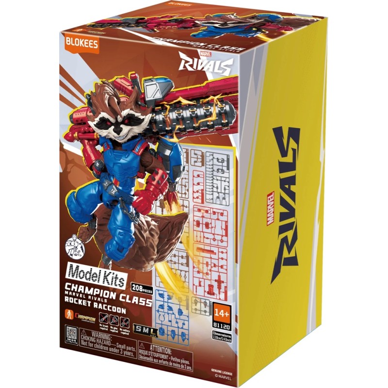 BLOKEES MARVEL RIVALS - ROCKET RACCOON CHAMPION CLASS 08 ARTICULATED MODEL KIT
