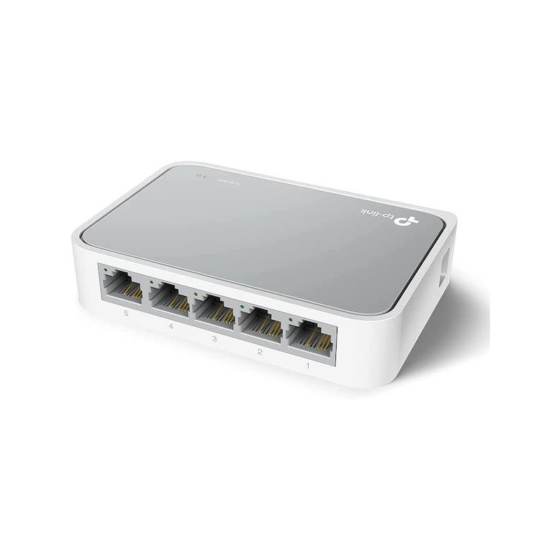 TP-LINK SWITCH SDOPPIATORE DA 1 A 5 PORTE ETHERNET RJ45 10/100 MBPS, PLUG AND PLAY - USATO