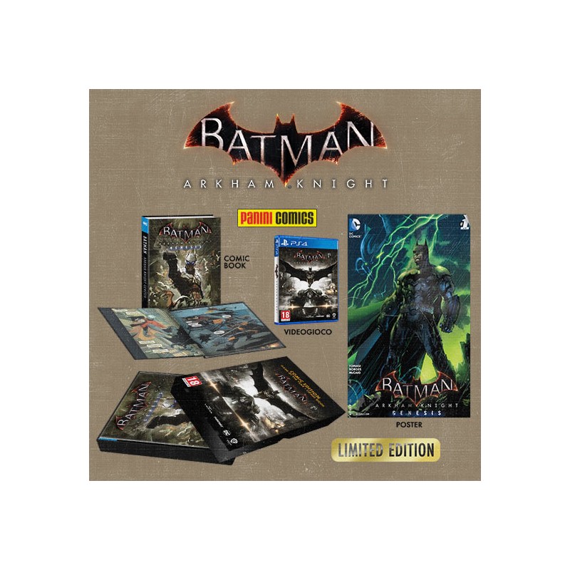 BATMAN ARKHAM KNIGHT - COMIC EDITION PER PS4 NUOVO