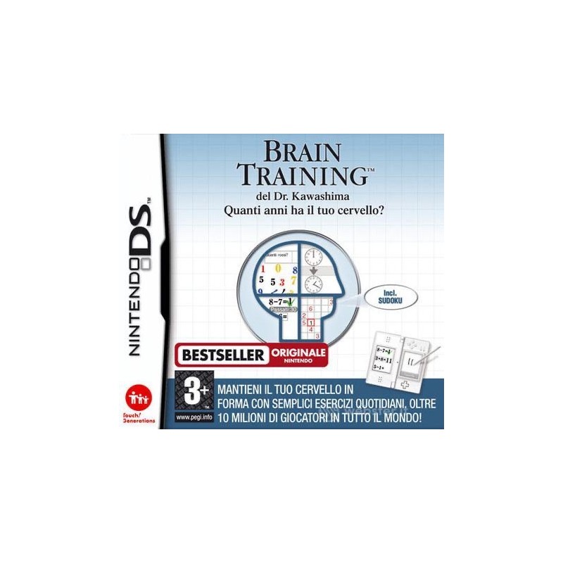 BRAIN TRAINING DEL DR. KAWASHIMA QUANTI ANNI HA IL TUO CERVELLO? PER NINTENDO DS USATO