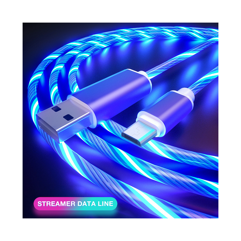 CAVO DATI USB-TYPE C CON EFFETTI LED RGB DA GAMING - 1 PZ. LED CASUALE