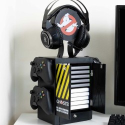 NUMSKULL OFFICIAL GHOSTBUSTERS GAMING LOCKER, CONTROLLER STAND, HEADSET STAND PER PS5 - XBOX Series X S - NINTENDO SWITCH